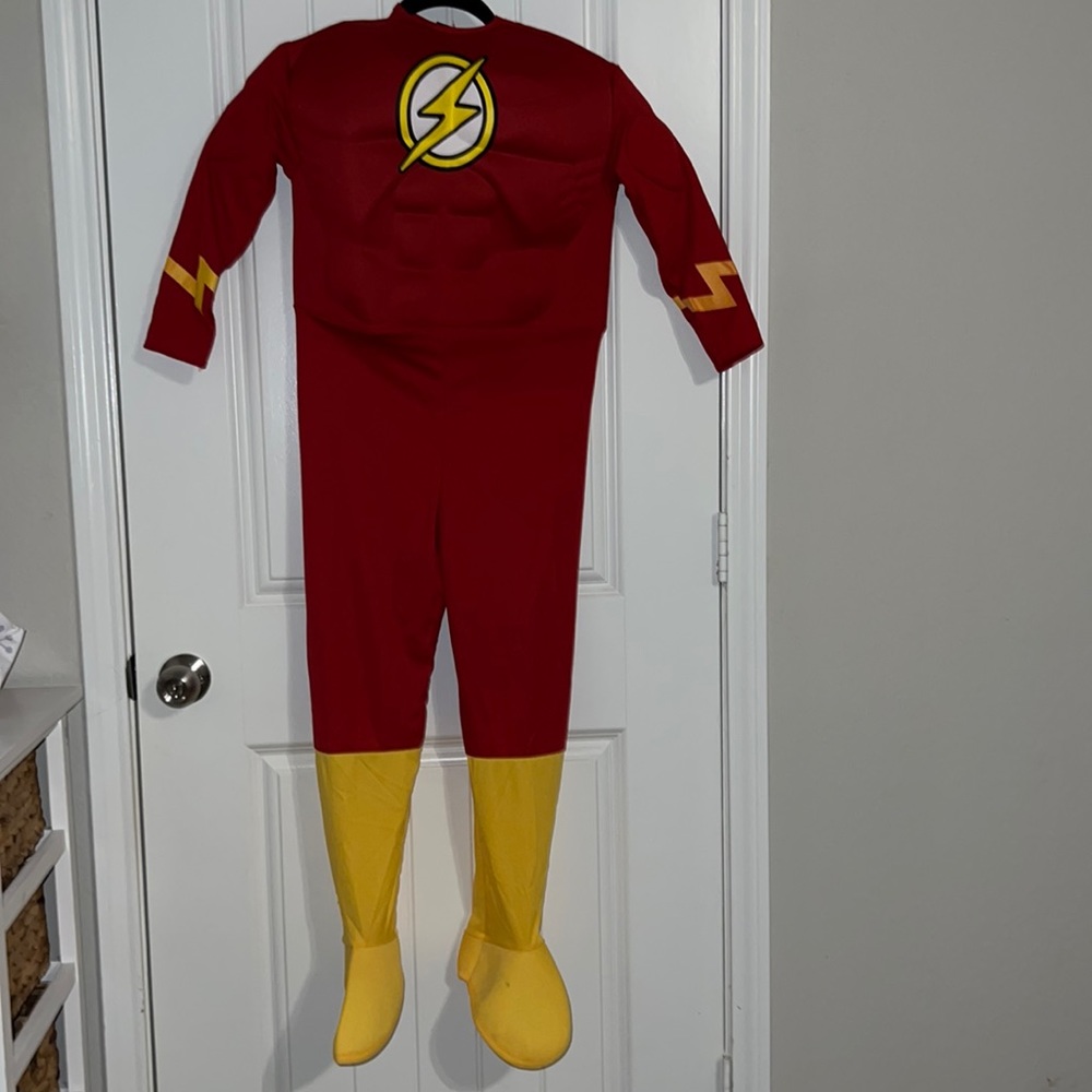FLASH Superhero Costume, Kids Size Medium (Approx. 4 feet tall)